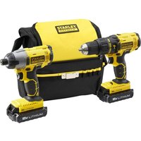 Stanley FMCK465C2S Akku Schlagbohrschrauber 18V Schlagschrauber 1,3Ah - Mit Transporttasche 2x Akkus von Stanley