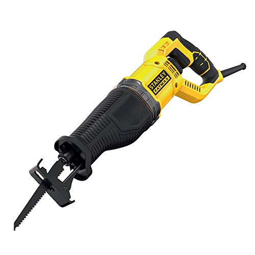 Stanley FatMax Säbelsäge FME360 (900 Watt, 28 mm Hublänge, max. 305 mm, Leerlaufhubzahl 0-3.500 min-1, werkzeugloser Sägeblattwechsel, beweglicher Sägeschuh, inkl. Holz-Säbelsägeblatt) von Stanley - FatMax