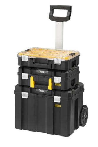 Stanley FMST1-71970 FatMax Pro-Stack Mobile Aufbewahrungsbox 3 in 1 schwarz, 27510361 von Stanley
