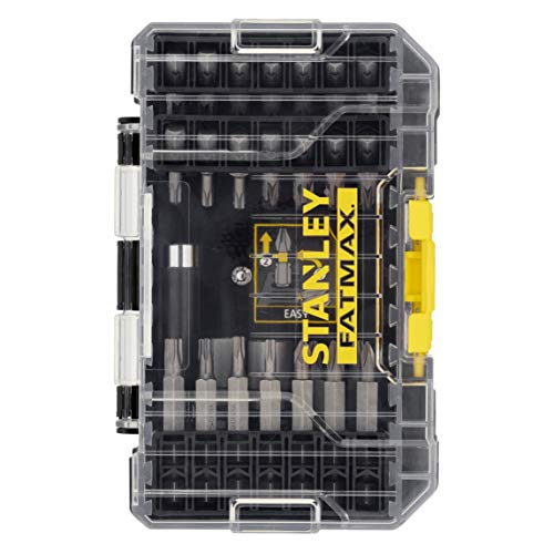 Stanley FatMax 40-tlg. Standard Bit-Set STA88560 (bestehend aus Phillips, HEX, Pozidriv und Torx Bits, im kleinen ToughCase, kompatibel mit Pro-Stack & T-Stak) von Stanley - FatMax