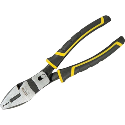 Stanley FatMax Duo-Kraftkombinationszange FMHT0-70813 (Kombizange aus geschmiedetem Carbon-Stahl, mit Doppelgelenk, Zwei-Komponenten-Griff) von FatMax