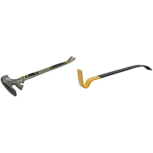 Stanley FatMax Fubar III (5-in-1 Abbruchwerkzeug, Vorschlaghammer) 1-55-120 & Wonder Bar X21 Stemmeisen (abgeflachte Nut, aus wäremvergütetem Karbonstahl, ergonomisch geformt) 1-55-526 von Stanley