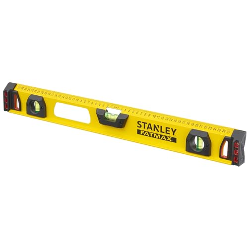 Stanley FatMax I-Profil Wasserwaage II (60 cm Länge, 2 vertikale Libellen/1 horizontale Libelle, Aluminium) 1-43-553 Stanley FatMax I-Profil Wasserwaage II (60 cm Länge, 2 vertikale Libellen/1 horizontale Libelle, Aluminium) 1-43-553 von Stanley
