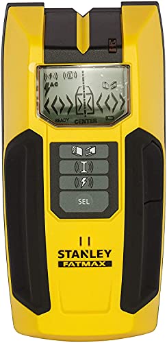Stanley FatMax Materialdetektor S300 Ortungsgerät/Leitungssucher/Multifinder/Holzortung beleuchteter Bildschirm, LCD-Display, FMHT0-77407 von Stanley