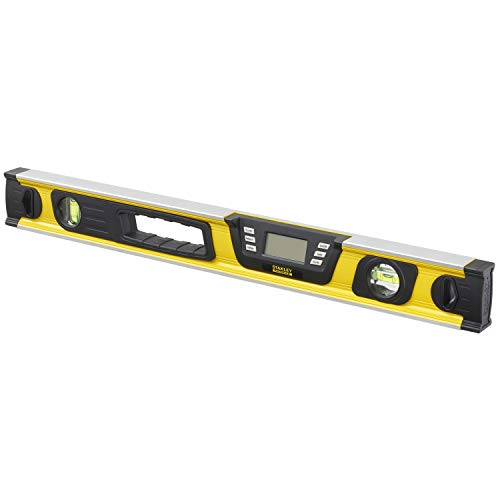 Stanley FatMax digitale Wasserwaage 60cm 0-42-065 – Neigungsmesser – Hohe Messgenauigket & Messbereich – Messung in Grad – Prozent – mm/m, Gelb von Stanley