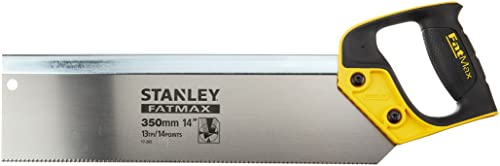 Stanley FatMax Rückensäge (350mm Länge, 13 Zähne/Inch, verstärkter Rücken, ABS-Kunststoff, ergonomischer Griff) 2-17-202 von Stanley - FatMax