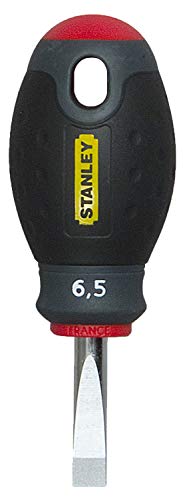 Stanley FatMax Schraubendreher Schlitz (SL6.5, 30 mm Schwertlänge, kurze Form, Chrom-Vanadium, ergonomisch) 1-65-404 von Stanley - FatMax