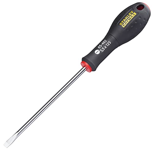 Stanley FatMax Schraubendreher Schlitz 0-65-482 (Parallelspitze 5.5 mm, 125 mm Schwertlänge, Chrom-Vanadium, Soft-Grip) Stanley FatMax Schraubendreher Schlitz 0-65-482 (Parallelspitze 5.5 mm, 125 mm Schwertlänge, Chrom-Vanadium, Soft-Grip) von FatMax