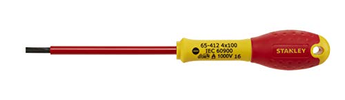 Stanley FatMax Schraubendreher, Schraubenzieher, Schlitz, 100 mm, isoliert, 1-65-412 von FatMax