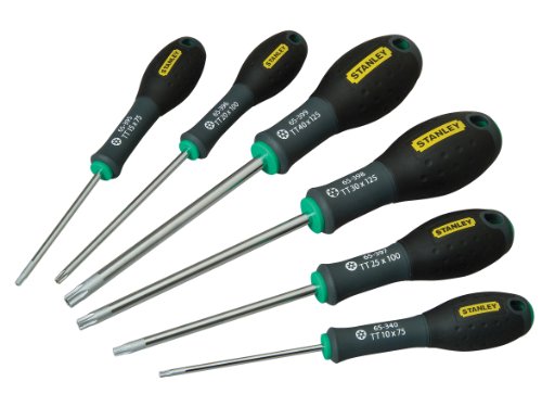 Stanley FatMax Schrauber-Set (6-teilig, Chrom-Vanadium Stahl, Soft-Grip Handgriff, TX10/TX15/TX20/TX25/TX30/TX40) 0-65-099 von Stanley - FatMax