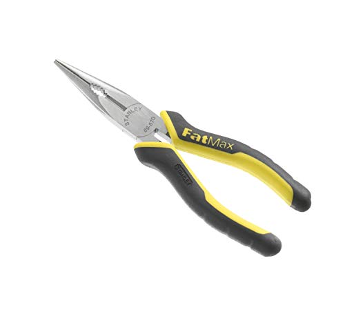 Stanley FatMax Spitzzange 0-89-870 (200 mm Länge, Zwei-Komponenten-Griff, induktionsgehärtete Klingen, entspricht DIN / ASO /ANSI) von Stanley - FatMax