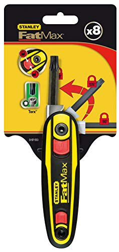 Stanley FatMax Stiftschlüssel-Set (T9/10/15/20/25/27/30/40, Fixierungsmechanismus, ergonomischer Clip) 0-97-553 von Stanley - FatMax