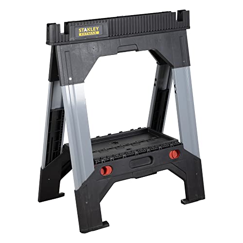 Stanley FatMax Unterstellbock Paar aus Alumnium & Metall 1-92-980 / Höhenverstellbarer Klappbock mit standfesten Teleskop-Metallbeinen / Bis 1300 kg belastbar / 69 x 10 x 83 cm Stanley FatMax Unterstellbock Paar aus Alumnium & Metall 1-92-980 / Höhenverstellbarer Klappbock mit standfesten Teleskop-Metallbeinen / Bis 1300 kg belastbar / 69 x 10 x 83 cm von FatMax