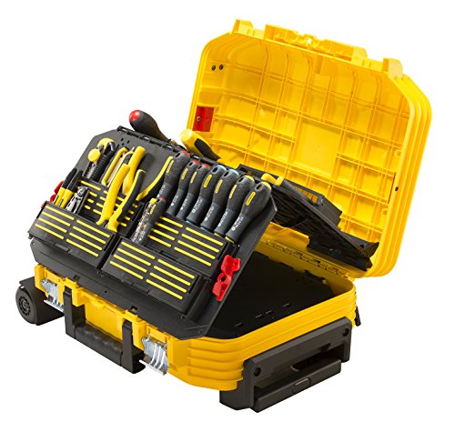 Stanley FatMax Werkzeugkoffer/Werkzeugbox bestückt (54x40.5x25.5cm, formstabiler Trolley mit Werkzeugset, Teleskophandgriff, fiberglasverstärkt, Akkordeonstruktur) FMST1-75530 Stanley FatMax Werkzeugkoffer/Werkzeugbox bestückt (54x40.5x25.5cm, formstabiler Trolley mit Werkzeugset, Teleskophandgriff, fiberglasverstärkt, Akkordeonstruktur) FMST1-75530 von FatMax