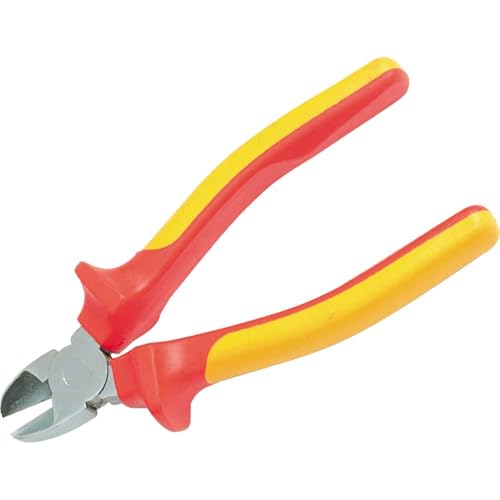 Stanley Fatmax Seitenschneider VDE 0-84-009 (160mm Länge, einzeln bis 10.000 Volt getestet, optimale Kraftübertragung & weiches Schneiden, mit kürzem Hebel) von Stanley