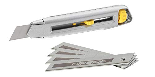 Stanley 7-10-018 "Interlock Snap Off Knife mit 5 Hartmetallklingen, grau / gelb, 18 mm Stanley 7-10-018 "Interlock Snap Off Knife mit 5 Hartmetallklingen, grau / gelb, 18 mm von Stanley
