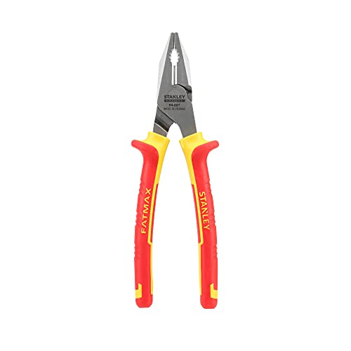 Stanley Fatmax Kombinationszange VDE 0-84-001 (175mm Länge, induktionsgehärteter Werkzeugstahl, isoliert bis 1000V, universell einsetzbar mit Greifzonen für flache und runde Werkstoffe) Stanley Fatmax Kombinationszange VDE 0-84-001 (175mm Länge, induktionsgehärteter Werkzeugstahl, isoliert bis 1000V, universell einsetzbar mit Greifzonen für flache und runde Werkstoffe) von STANLEY FATMAX