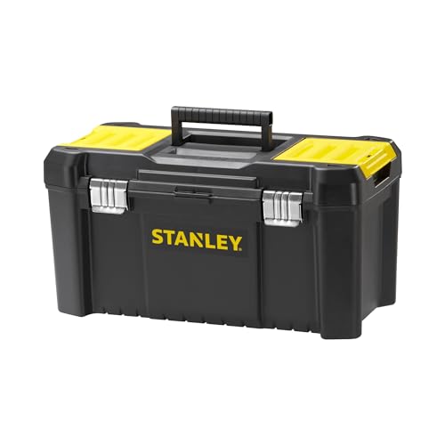 STANLEY Werkzeugbox Werkzeugkoffer leer Werkzeugkasten 19", 48.2x25.4x25cm, Beladung bis zu 8kg, Werkzeugkoffer mit Metallschließen, Organizer mit entnehmbarer Trage, robuster Koffer STST1-75521 STANLEY Werkzeugbox Werkzeugkoffer leer Werkzeugkasten 19", 48.2x25.4x25cm, Beladung bis zu 8kg, Werkzeugkoffer mit Metallschließen, Organizer mit entnehmbarer Trage, robuster Koffer STST1-75521 von Stanley