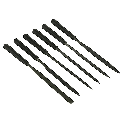 Stanley Nadelfeilen-Set, 6 teilig (150 mm Klingenlänge, Karbon-Stahl, ergonomischer Bi-Material Handgriff) 0-22-500 Stanley Nadelfeilen-Set, 6 teilig (150 mm Klingenlänge, Karbon-Stahl, ergonomischer Bi-Material Handgriff) 0-22-500 von Stanley