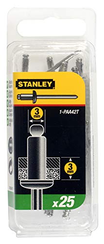 Stanley Nieten aus Aluminium (3 x 3 mm) 1-paa42t von Stanley