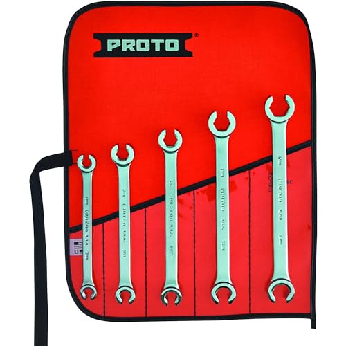 Stanley Proto j3700 m Proto Metrisches Double End Flare Mutter Schlüssel Set, 6 Point, 5-teilig von Proto