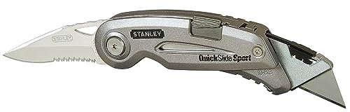 Stanley Quickslide II Sportmesser (gezahnte Sportklinge, mit Sicherheitssystem für sicheres Arbeiten) 0-10-813 von Stanley