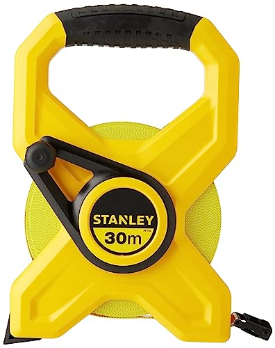 Stanley Rahmenbandmaß Standard Fiberglas (30 m Länge, 12,7 mm Breite, UV-resistent, Genauigkeitsklasse III) 2-34-792 von Stanley
