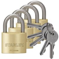 STANLEY S742-038 Vorhängeschloss 40mm gleichschließend Schlüsselschloss von Stanley