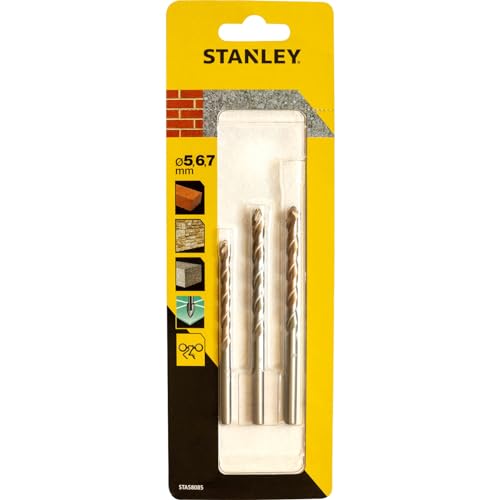 Stanley STA58085-XJ Steinbohrer-Set, silberfarben von Stanley