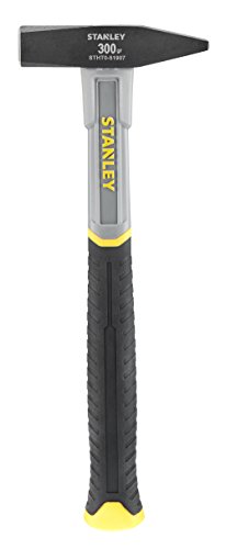 Stanley STHT0-51907 Schlosserhammer Fiberglas 300 g (Länge 295 mm, polierter Kopf) schwarz von Stanley