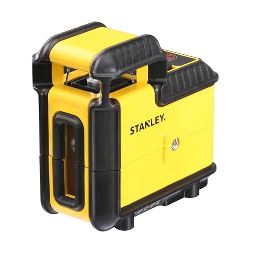 Stanley Kreuzlinienlaser CROSS 360° STHT77504-1 (mit roter Diode, 360° horizontale & vertikale Linie, selbstnivellierend, Laserklasse 2, IP50, inkl. Wandhalterung, 4x Batterien & Tragetasche) von Stanley