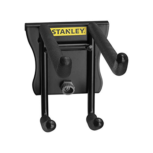 Stanley STST82606-1 Trackwalls Standard Doppelhaken (passenden zum Stanley Trackwalls Schienensystem, ideal für Rasentrimmer, Laubbläser, Rechen, etc., bis 11 kg belastbar, leicht anzubringen) von Stanley