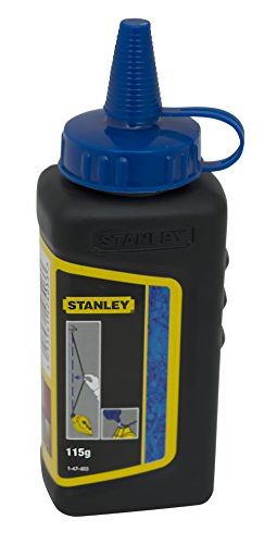 Stanley Schlagschnurkreide (115 g, Farbe blau, für vielseitigen Einsatz, in Kunststoffdose) 1-47-803 von Stanley