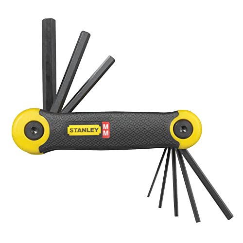 Stanley Sechskant-Stiftschlüssel-Set (metrisch, 8-teilig, 1.5/2/2.5/3/4/5/6/8mm, ergonomischer Handgriff) 2-69-264 von STANLEY