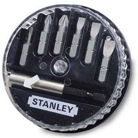 Stanley - Setzen Sie 7 Einsätze für Schraubendreher mit Magnetic Träger 1-68-737 von Stanley