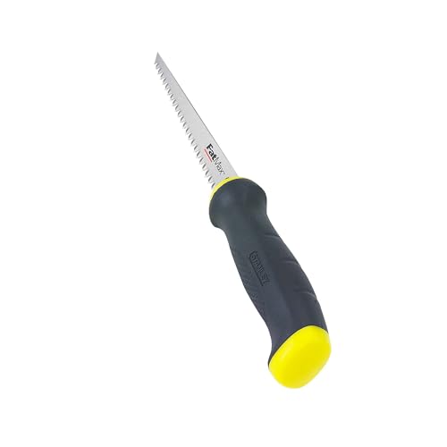 Stanley Stichsäge FatMax, starkes, langlebiges Blatt mit Jet-Cut-Verzahnung (geschärfte Spitze, ergonomischer Handgriff, Polster am Griffende, Tasche mit Gürtellasche, 355 mm) STA720556 2-20-556 Mehrfarbig von Stanley