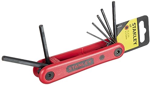 Stanley Stiftschlüssel-Set, 7-teilig (1,5/2/2.5/3/4/5/6 mm, Silizium-Stahl, im Kunststoffhalter) 4-69-261 von Stanley