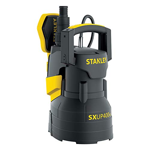 Stanley Tauchpumpe SXUP400PCE für Klarwasser (400 W,max. Förderleistung 9.000 l/h, max. Förderhöhe 8 m) von Stanley