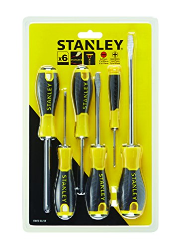 Stanley Tools sta060208 060208 0–60–208 PH/SL Essential Schraubendreher – Gelb (Set von 6) von Stanley