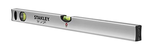 Stanley Wasserwaage Klassik (60 cm Länge, magnetisch, schlagfeste Blocklibelle, große Seitenlibelle) STHT1-43111 von STANLEY