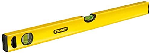 Stanley Wasserwaage Klassik (150 cm Länge, horizontale/vertikale Libelle, Schockabsorber, Genauigkeit ±0.5mm/m) STHT1-43107, Gelb von Stanley