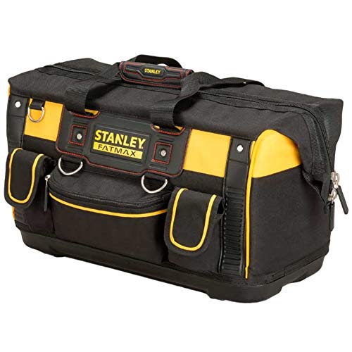 Stanley FatMax Werkzeugtasche (50 x 30 x 29 cm, schlagfester Boden, Aufbewahrungstaschen im Inneren, große Öffnung für leichten Zugang, aus robustem Material) FMST1-71180 von Stanley - FatMax