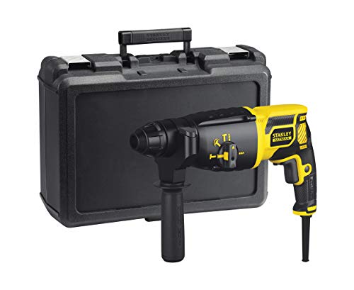 Stanley FatMax 750 Watt SDS-plus Bohrhammer FME500K (1,8 Joule, pneumatisches Hammerwerk, Rechts-/Linkslauf, zum Hammerbohren, Bohren, Meißeln, inkl. Zubehör + Koffer) von Stanley - FatMax