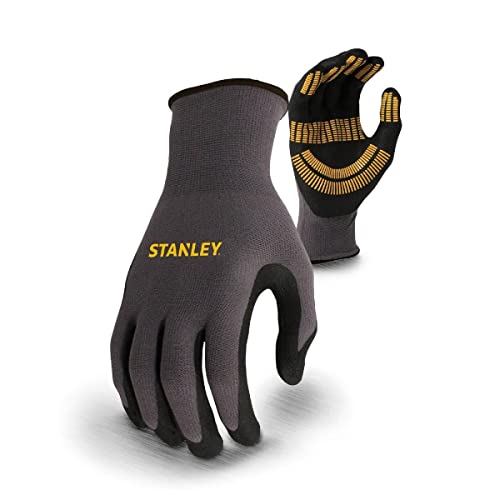 Stanley hochwertiger Handschuh, M, Grau/Schwarz/Gelb von Stanley