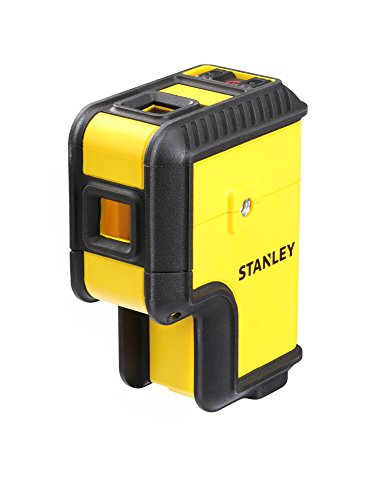 Stanley STHT77503-1 3 SPL3 (kompakter Punktlaser mit roter Diode, zwei Lotpunkten abwärts und aufwärts und einem horizontalen Punkt, für Innenräume bis 30 m, inkl. Halterung, Batterien und Tasche), 1,5 V, gelb/schwarz von Stanley