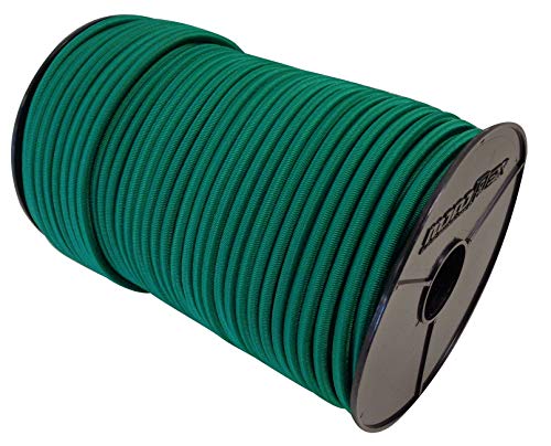 Expanderseil 10mm Gummiseil Gummikordel Expanderseil 10m - 100m für Plane LKW Netze Zelte Abdeckungen (15 m, Grün) von Stanleys Seil Shop