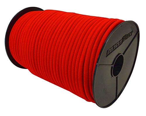 Expanderseil 10mm Gummiseil Gummikordel Expanderseil 10m - 100m für Plane LKW Netze Zelte Abdeckungen (15 m, Rot) von Stanleys Seil Shop