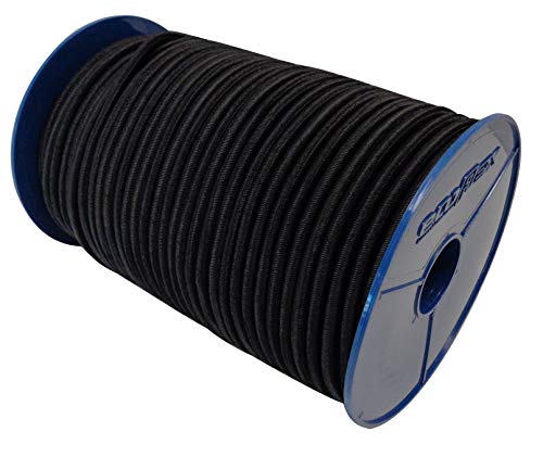 Expanderseil 10mm Gummiseil Gummikordel Expanderseil 10m - 100m für Plane LKW Netze Zelte Abdeckungen (40 m, Schwarz) von Stanleys Seil Shop