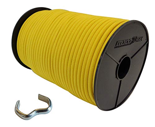 10mm Expanderseil 10 m Gummiseil + 10 Seilklemmen Gummileine Planenseil Seil Plane in Gelb von StanleysSeilShop