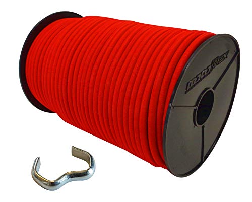 6mm Expanderseil 10 m Gummiseil + 10 Seilklemmen Gummileine Planenseil Seil Plane in Rot von StanleysSeilShop